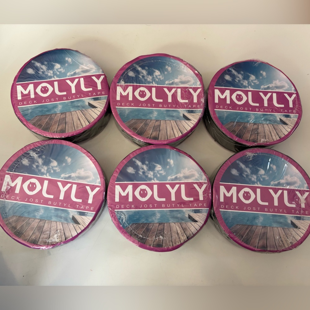 Molyly deck joist butyl tape 1-5/8"‎ x 50' 6 pack